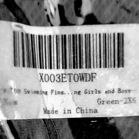 Green Swim Fins with Mesh Bag - Picture 5 of 5